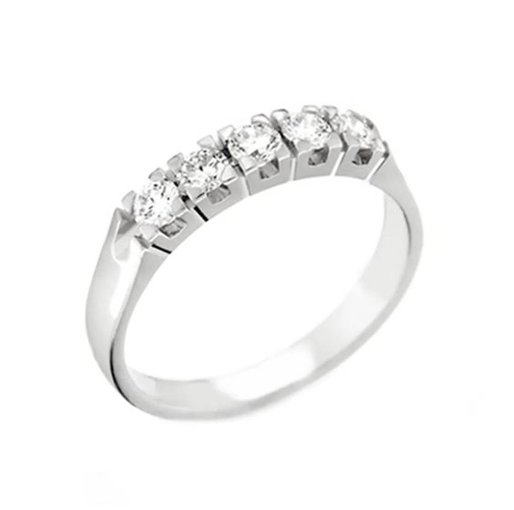 Anillo Zanette Gioielli Mujer in Oro blanco Diamante AN-191-5-7-CT0.48 - AN-191-5-7-CT0.48
